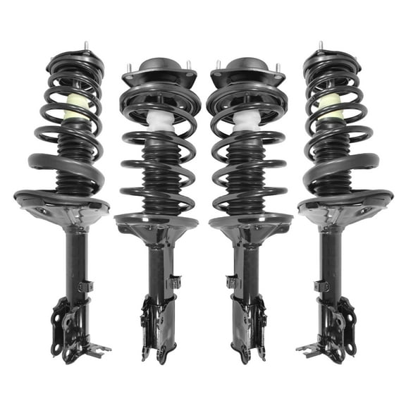 Unity Automotive Front & Rear Complete Strut Assembly Kit Fits 2000-2005 Hyundai Accent, 4-11141-15111-001