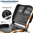 thumbnail image 4 of FORMRS Zipper Binder with Shoulder Strap 2-inch Ring 500 Sheet Capacity File Bag, Orange Geometric Pattern, 4 of 5