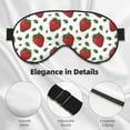 thumbnail image 4 of Naloa Strawberry Print Sleep Mask for Sleeper, Light Blocking Sleeping Eye Mask for Women Men, Eye Shade with Adjustable Strap for Travel, Nap,Meditation, 4 of 7