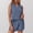 Blue, variant on MAIHAN Women Summer Outfits Women Clothing Shirt and Shorts Set Shorts Set 2 Piece Outfit for Casual and Summer Wear