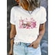 thumbnail image 2 of Camiseta informal de San Valentín para mujer, con cuello redondo, elástica y cómoda, ideal como regalo de San Valentín para adultos, hombres, mujeres, adolescentes y jóvenes. Camiseta deportiva inform, 2 of 7