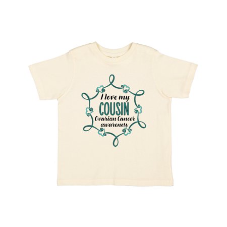 

Inktastic I Love My Cousin Ovarian Cancer Awareness Gift Toddler Boy or Toddler Girl T-Shirt