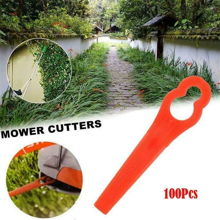 

Qazqa 100pcs Blade Cutter Replace For Cordless Grass Garden Crop Strimmer