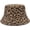 Brown Leopard, variant on Retro Style Bucket Hat for - Women Men Leopard Print Hat Fishing Cap Sun Hat Fishmen Hiking Beach Party Outdoor