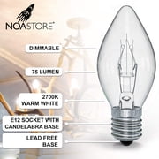 Noa Store 15 Count Night Light Bulbs -E12 Socket with Candelabra Base