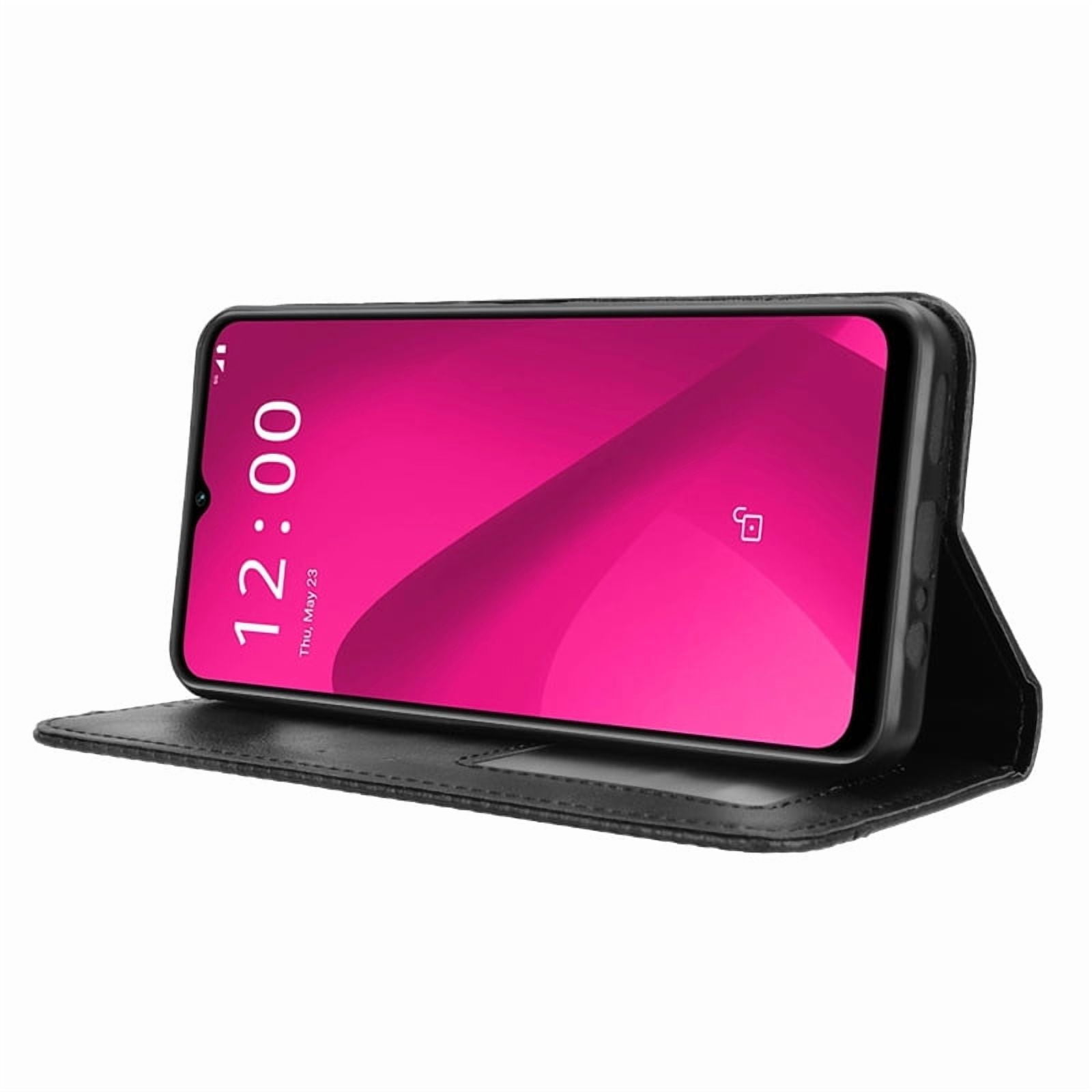 For T-Mobile Revvl 7  8 6 V+ Flip Phone Case Retro Leather Wallet Anti-fall Cover For T-Mobile Revvl 8 Pro T Phone Pro