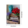 thumbnail image 4 of JOOCAR Linen Garden Flag with Faith and Family Sign, Lavender and Red Flowers for Spring Summer Home Outdoor Garden Yard Door Decor 12x18 inch, 4 of 5