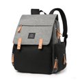 thumbnail image 1 of Nestbag Unisex Diaper Backpack Gray with Black, 1 of 4