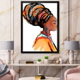 thumbnail image 3 of Designart 'Afro American Woman with Turban I' Modern Framed Art Print, 3 of 4