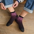 thumbnail image 3 of Rocae Pink Glitter Sparkles A for Premium Adult Socks,Comfortable, Breathable, and Durable Socks, Perfect for Everyday Wear, 3 of 7