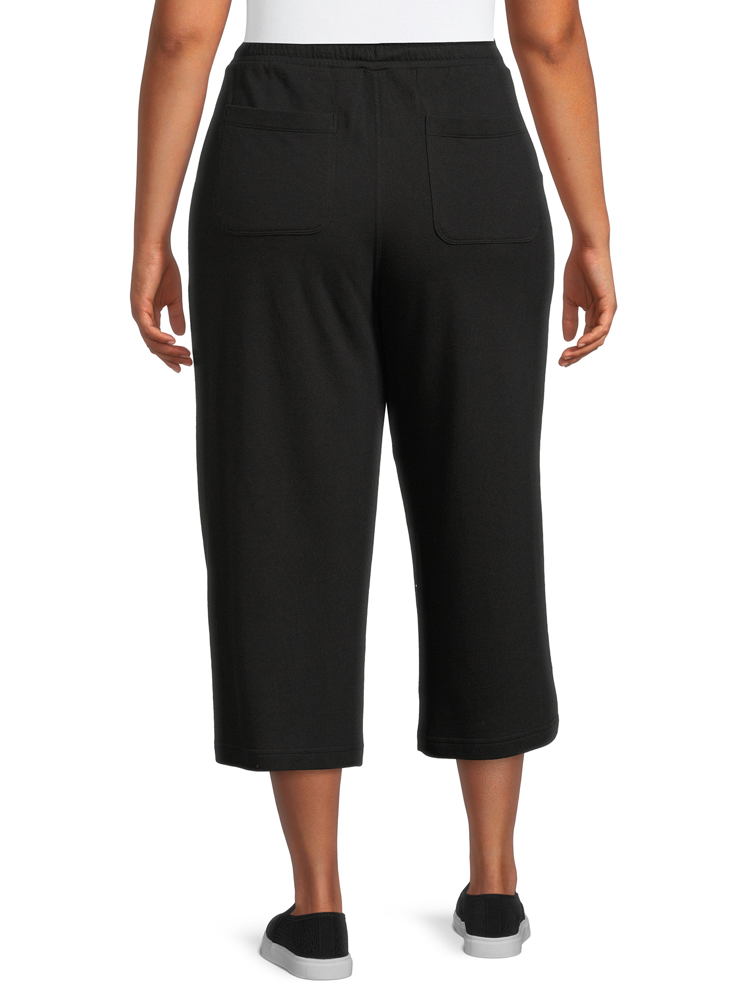 Terra Sky Women's Plus Size PullOn Knit Capris