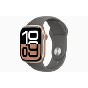 Apple Watch Series 10 GPS + Cellular 46mm Rose Gold Aluminum Case with Plum Sport Loop