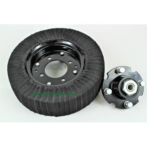 15" LAMINATED TIRE AND HUB ASSEMBLY  FITS 3/4" AXLE- HEAVY DUTY CAST IRON HUB - BUSHINGS / BEARINGS