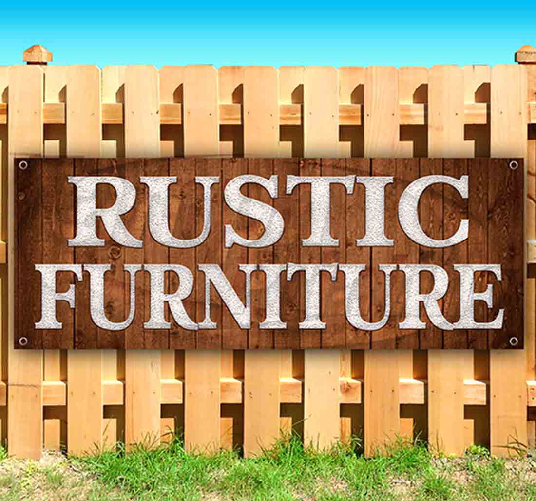 Rustic Treasures 13 oz Banner Heavy-Duty Vinyl Single-Sided with Metal Grommets 