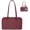 Mahogany, variant on Slouchy Large Bowler Bag: East-West Design With Charm Loop - Commute Work