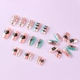 thumbnail image 4 of Miwamany 24Pcs Halloween Press on Nails Square Short Fake Nails with Spiders Web Designs, Halloween on nails for Women Girls, Matte Halloween Acrylic False Nails for Women Nail Art DIY, 4 of 6