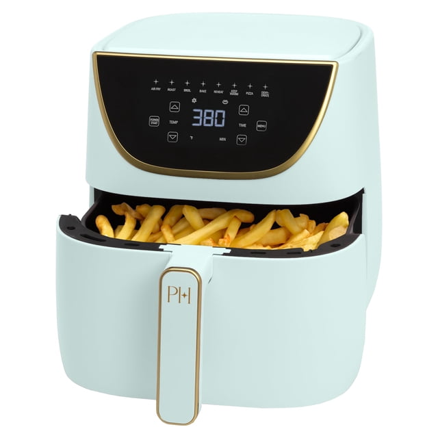 Air Fryer Paris Hilton, tamaño grande, 6 cuartos de galón, color aguamarina