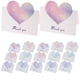 thumbnail image 5 of 60 tarjetas de felicitación con mensaje de San Valentín con diseño de corazón y bendición., 5 of 5