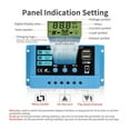 thumbnail image 5 of Contrôleur de Charge Solaire 10A 20A 30A 12V 24V MPPT 50VDC PVC Régulateur Écran Coloré, Largement Utilisé, 5 of 5