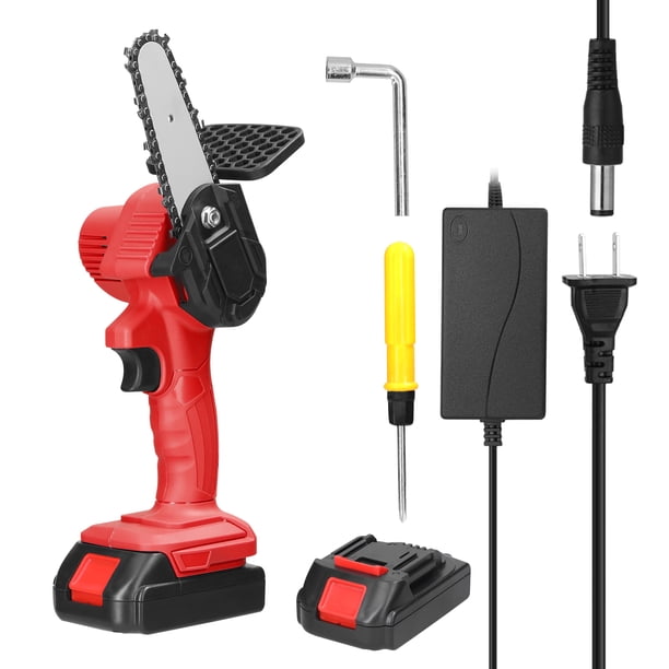 Batería de litio recargable de 21V y 4 pulgadas sierras de poda eléctricas portátil pequeña