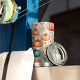 thumbnail image 3 of 20oz Tumblers Fall Pumpkins and Leaves Pattern Stainless Steel Vacuum Insulated Double Wall Travel Tumbler Cups Mug with Lid and Straw,Cleaning Brush for Cold & Hot Drinks, 3 of 7