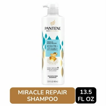 Pantene Miracles Bond Repair Shampoo with Keratin and Vitamin E Sulfate Free 13.5 fl oz