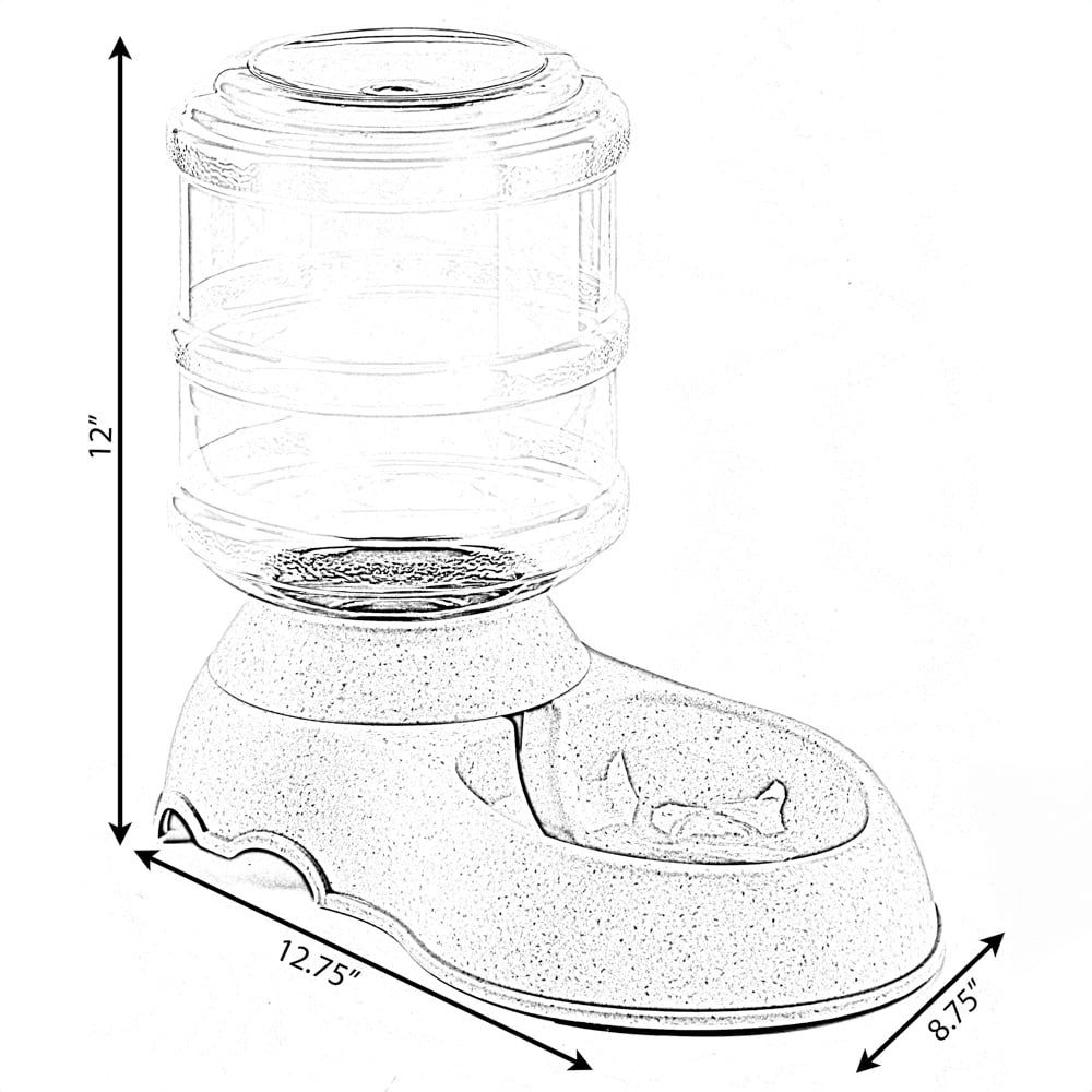 Automatic Self Dispensing Gravity Pet Feeder for Cats and Dogs - Large Capacity, Food Dispenser