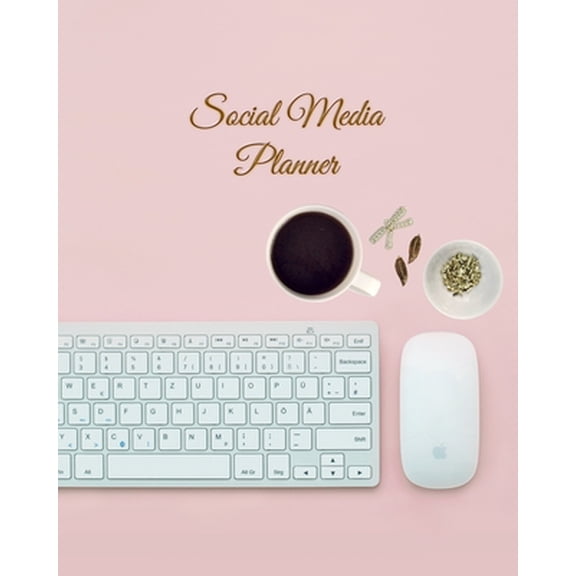 Pre-Owned Social Media Planner: Pink Social Media Posting Schedule Content Planner/Organizer (Paperback) 1695423747 9781695423749