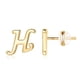 thumbnail image 2 of Xihbxyly Pendientes de Oro con 26 Letras Del Alfabeto y Acabado Chapado En Oro para Mujer, 2 of 4