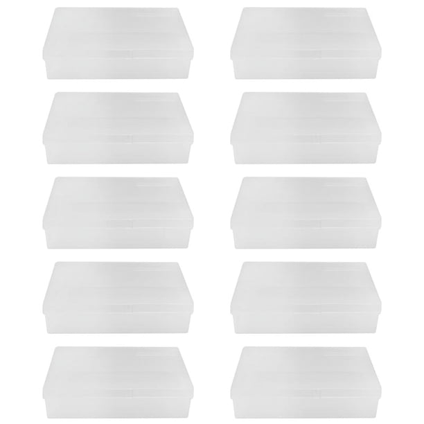 10 Piezas Caja de Naipes Tarjetas Intercambio Organizador Almacenamiento Tarjeta Transparente PláStico para Juego