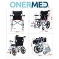 thumbnail image 4 of Silla De Ruedas Ayuda Onermed Plegable Compacta Llanta Todo Terreno, 4 of 5