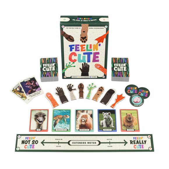 Juego de fiesta familiar Hootenanny Games Feelin' Cute para 2 a 8 jugadores