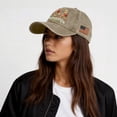 thumbnail image 7 of Unisex USA 250th Anniversary Floral Print Distressed Washed Baseball Cap 250 Years Of Freedom Patriotic Adjustable Dad Hat Multi Color Options 1776-2026 America Patriotic Hats For Men Women, 7 of 7