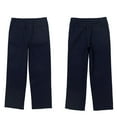 thumbnail image 3 of CHICTRY Kids Boys Pull-On Chino Pants Regular Fit School Uniform Trousers with Pockets Navy Blue 14, 3 of 3