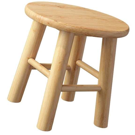 ORDDIART Childrens Stool Oak Step Stool Khaki 1Pack 10.4x10.2x10.2in