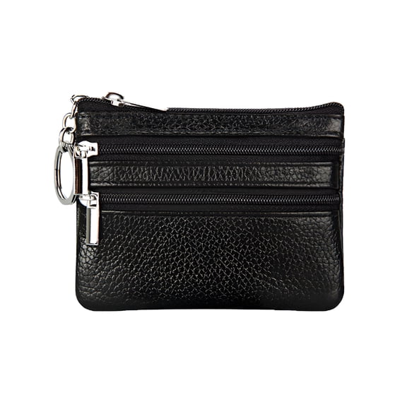 GASTROPOD Womens Slim Coin Purse Faux Leather Wallet Rfid Credit Card Holder Mini Front Pocket Wallet Coin Purse with Keychain for Daily Using