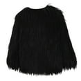 thumbnail image 6 of Meichang Girls Faux Fur Jacket Plus Size Open Front Long Sleeve Coat Winter Warm Shaggy Fluffy Outerwear Casual Solid Fuzzy Fleece Jacket Black XXXL, 6 of 6