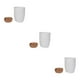 thumbnail image 2 of Injueey 3x Macetas biodegradables para jardinería respetuosa con el medio ambiente Macetas resistentes a la corrosión Maceta blanca Bandeja Type1 NO1, 2 of 6