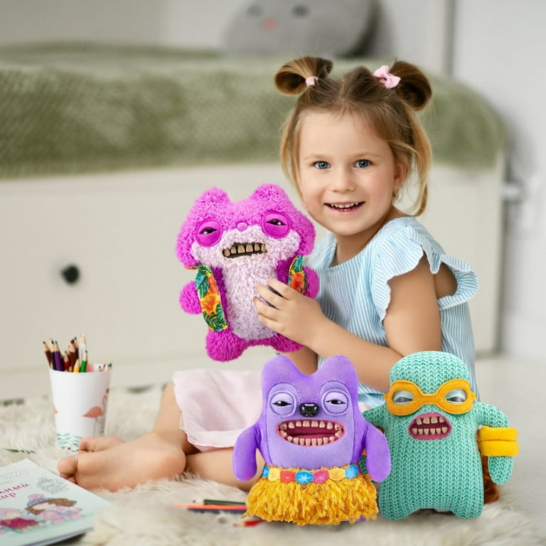 REYAPlay Ugly Cute Teeth Monster Funny Plush Doll Toy