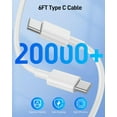 thumbnail image 6 of 20W USB C Charger & Cable for AirPods Pro 2nd Gen, AirPods 4, AirPods Max 2 (2024), 6 of 8