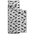 thumbnail image 2 of Gray Dinosaurs Camouflage Pattern Teens Toddler Nap Mat with Pillow, Sleeping Mat Bag for Preschool Daycare 59"x22", 2 of 6