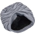 thumbnail image 1 of Gorro cálido para hombres y mujeres - gorros largos holgados - gorro de invierno con patrón de punto a cuadros Forro polar muy suave Xemadio LL-1616, 1 of 6