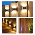 thumbnail image 2 of Inteprter Luz solar de pared para exteriores 6LED IP65 Lámparas impermeables para cercas de noche Escalera interior Porche Iluminación Type3 NO3, 2 of 6