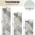thumbnail image 4 of Gray Marble Gold Hexagon Pattern Kitchen Rugs Sets Of 3,Kitchen Runner Rugs Non Skid Washable,Decorative Kitchen Floor Mats for Kitchen,Sink,Laundry,17"x30"+ 17"x47" + 17"x59", 4 of 6