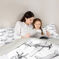 thumbnail image 5 of Manfei Aircraft Airplane 2pcs Bedding Comforter Set,Transportation Theme Twin Comforter Sets,Jet Bedding Set,Lightweight Cartoon Bedroom Decoration,Reversible, 5 of 8