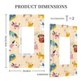 thumbnail image 3 of DouZhe 1-Gang Decorator/Rocker Wallplate, Cute Dogs Funny Puppy Decorative Wall Plates, 3 of 7