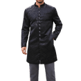 thumbnail image 2 of Men's long-sleeve Kurta coat, Indian ethnic royal suit, stand collar, wedding and festive party blazer, 2 of 4