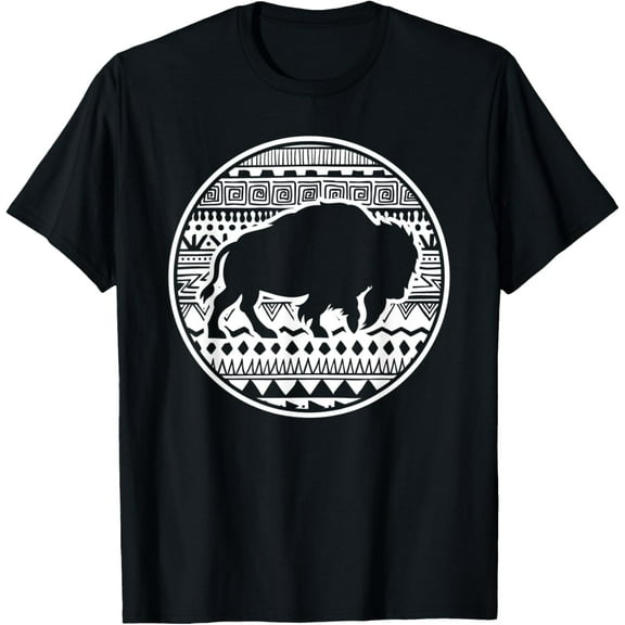 Tribal American Bison Native American Vintage Buffalo T-Shirt