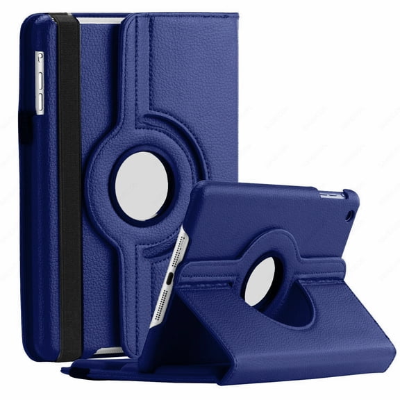 Samsung Galaxy Tab A7 Lite 8,7 Pouces 2021 Étui à Rotation 360 Intelligent en Cuir avec Support - Bleu