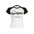 thumbnail image 5 of Coduop Women Short Sleeve T-shirts Summer Casual Letter Print Basic Tee Shirt Tops Tshirt, 5 of 9